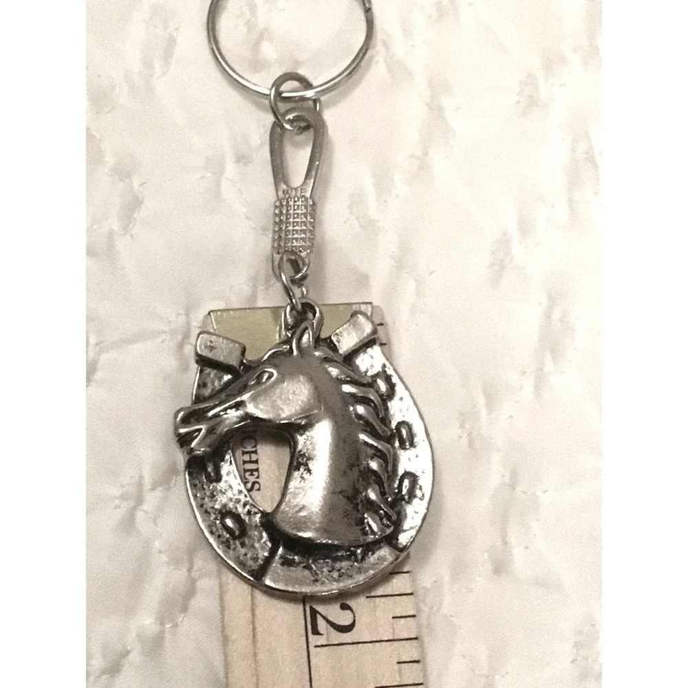 Lucky Horseshoe Horse Head Metal‎ Keychain Charm Souvenir Mexico